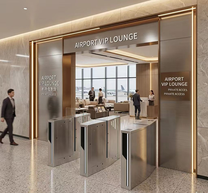 Airport VIP Lounge Sliding Turnstiles Gate Airport VIP lounge sliding turnstiles gate